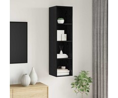 Vidaxl Meuble TV mural moderne chêne noir - Jusqu'à 34% de réduction