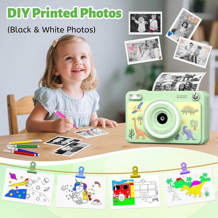 Greenkinder Appareil photo instantané pour enfants : impression thermique, jusqu'à -32%