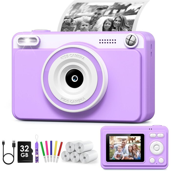 Greenkinder Appareil photo instantané pour enfants : impression thermique, jusqu'à -32%
