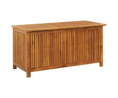 Vidaxl Coffre de jardin en bois massif d'acacia 113 cm - Jusqu'à -35%