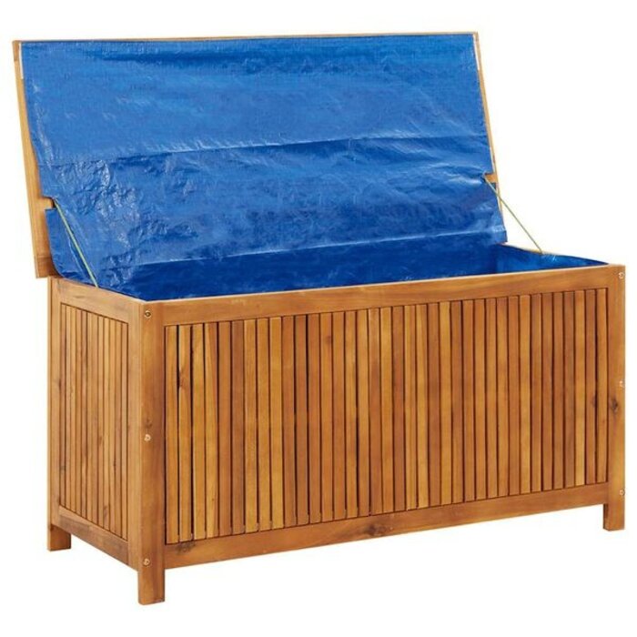 Vidaxl Coffre de jardin en bois massif d'acacia 113 cm - Jusqu'à -35%