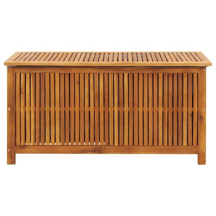Vidaxl Coffre de jardin en bois massif d'acacia 113 cm - Jusqu'à -35%