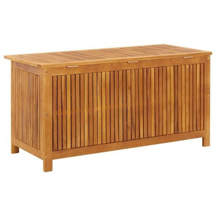 Vidaxl Coffre de jardin en bois massif d'acacia 113 cm - Jusqu'à -35%