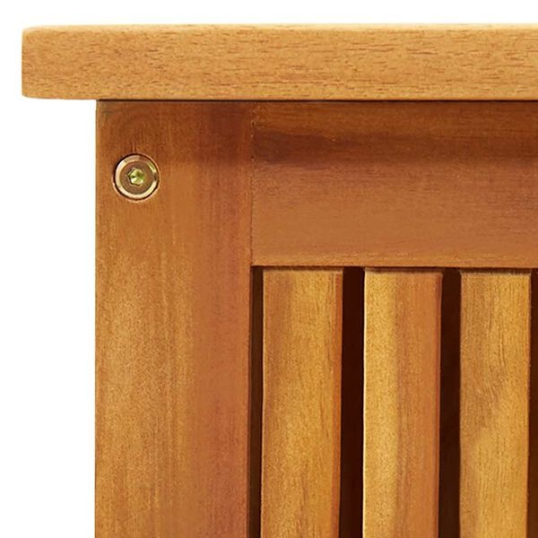 Vidaxl Coffre de jardin en bois massif d'acacia 113 cm - Jusqu'à -35%