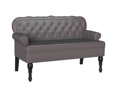 Vidaxl Banquette Chesterfield grise - Jusqu'à 35% de remise