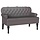 Banquette Chesterfield grise 2 places - 58% de remise