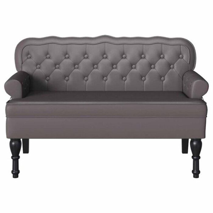 Vidaxl Banquette Chesterfield grise - Jusqu'à 35% de remise