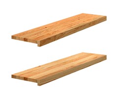 Vidaxl Lot de 2 appuis de fenêtre en chêne massif 100x30cm - Jusqu'à -35%