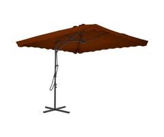Vidaxl Parasol déporté 250x250cm Terracotta - Jusqu'à -35%