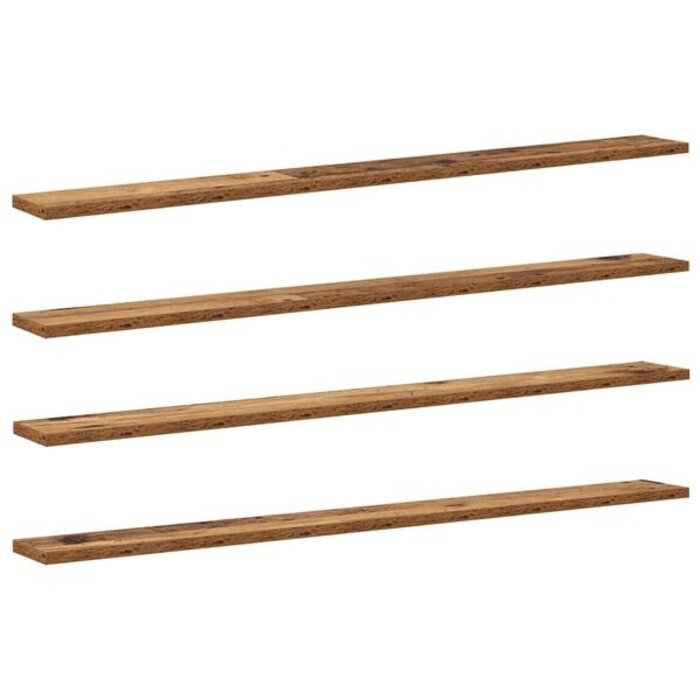 Vidaxl Lot de 4 étagères murales bois 100cm - Jusqu'à 32% de remise