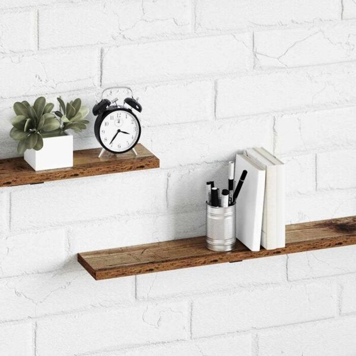 Vidaxl Lot de 4 étagères murales bois 100cm - Jusqu'à 32% de remise