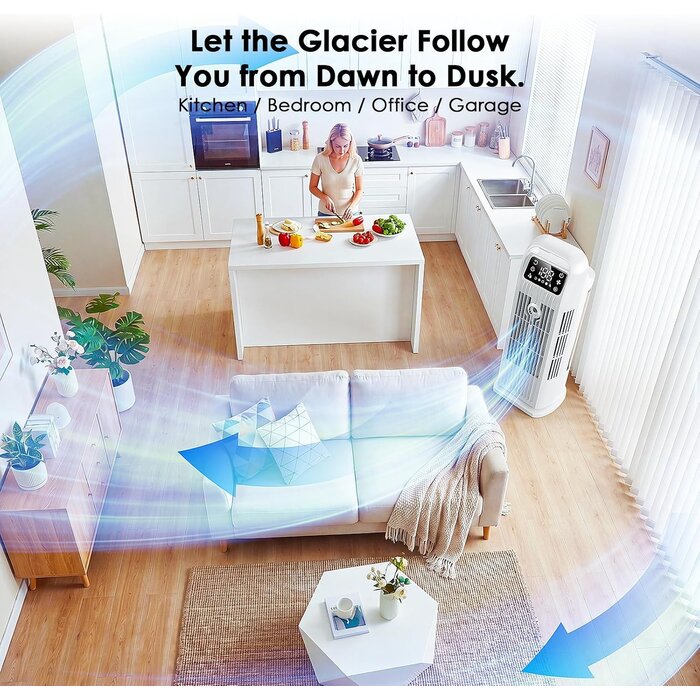 Climatiseur mobile 6-en-1 avec humidificateur - Jusqu'à 34% de remise