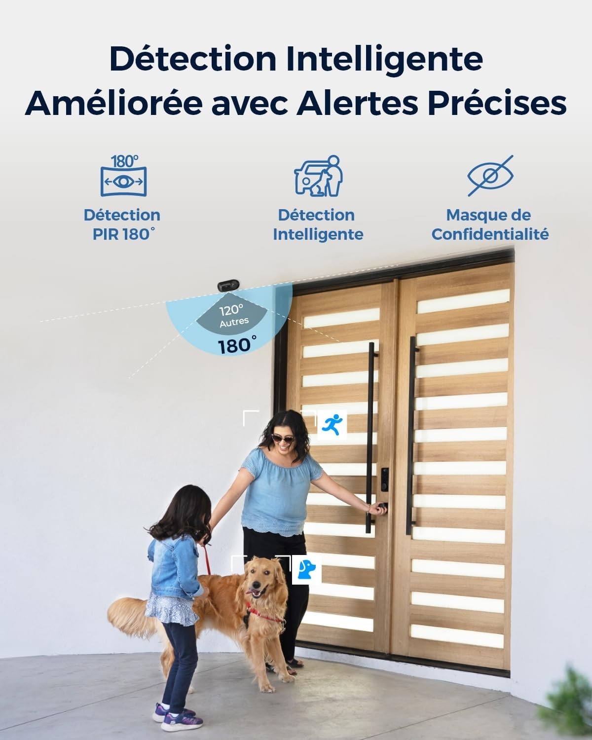 Caméra 4K Solaire Wi-Fi 6 Panoramique 180° - État Outlet Jusqu'à -35%