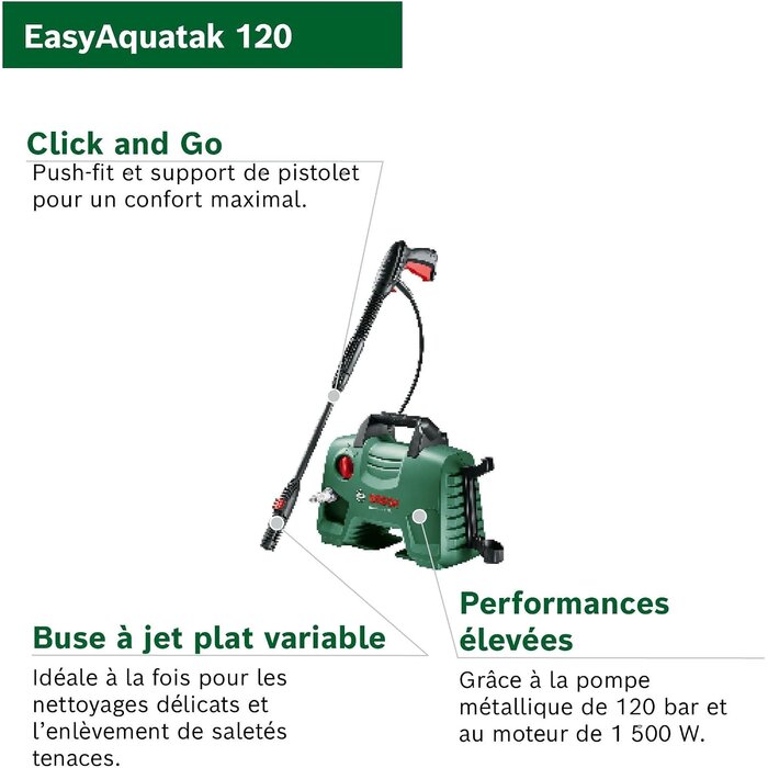 Nettoyeur haute pression 120 bar - 1500W - Jusqu'à -34% de remise