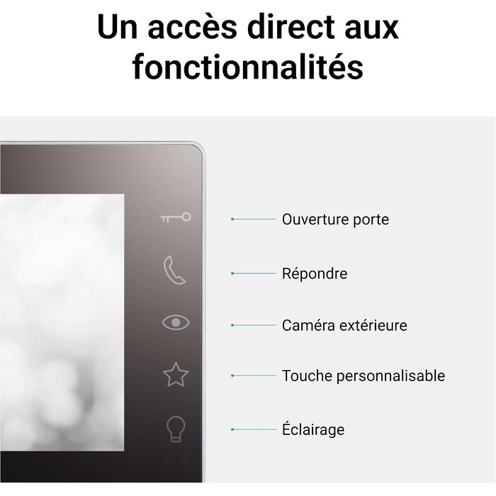Visiophone 2 fils 7 pouces avec caméra grand angle - Jusqu'à 35% de réduction