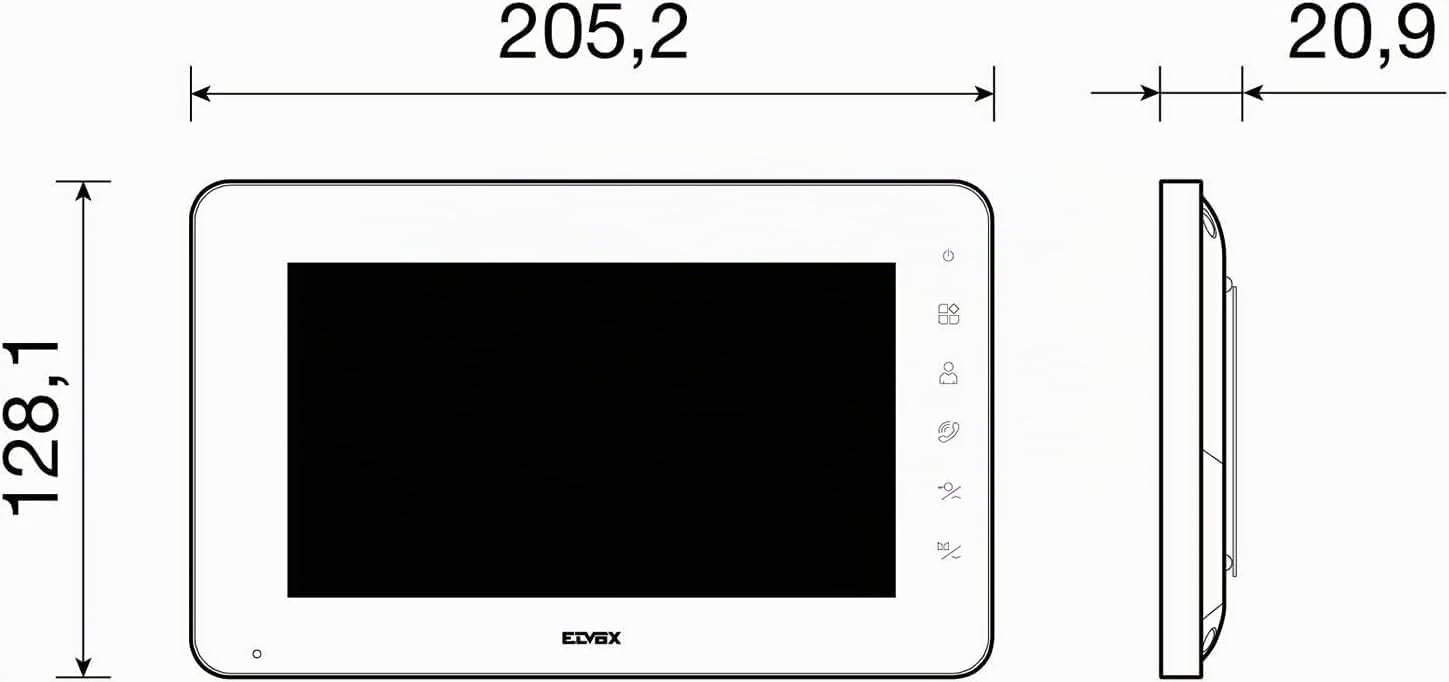 Moniteur vidéo 7 pouces mains libres pour interphone - Jusqu'à -35%