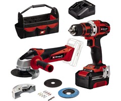 Kit d'outils sans fil 18V - Perceuse et meuleuse - Jusqu'à 35% de remise