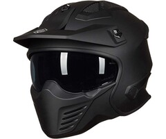 Casque Moto Jet Modulable - Noir Mat - Jusqu'à 46% de remise