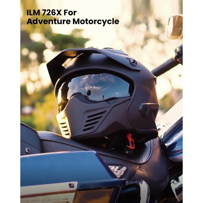 Casque Moto Jet Modulable - Noir Mat - Jusqu'à 46% de remise