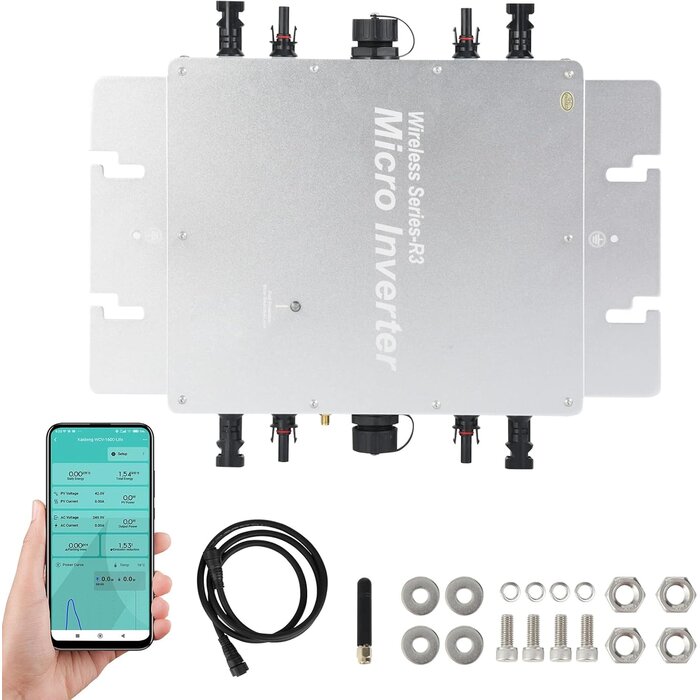 Micro-onduleur Solaire 1600W WiFi - Jusqu'à -37% sur votre kit balcon