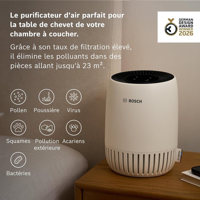 Purificateur d'air HEPA 23m² - Silencieux - Jusqu'à -34%