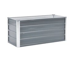 Vidaxl Jardinière surélevée en acier gris 100x40cm - Jusqu'à -29%
