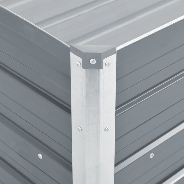 Vidaxl Jardinière surélevée en acier gris 100x40cm - Jusqu'à -29%