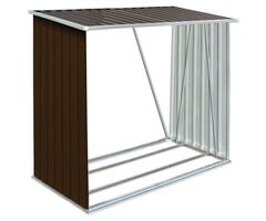 Vidaxl Abri bois de chauffage 163x83x154 cm acier galvanisé - Jusqu'à -34%