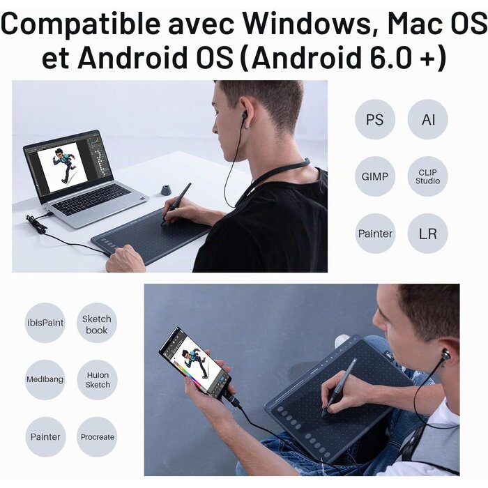 Tablette graphique - Jusqu'à -29% sur votre outil créatif nomade