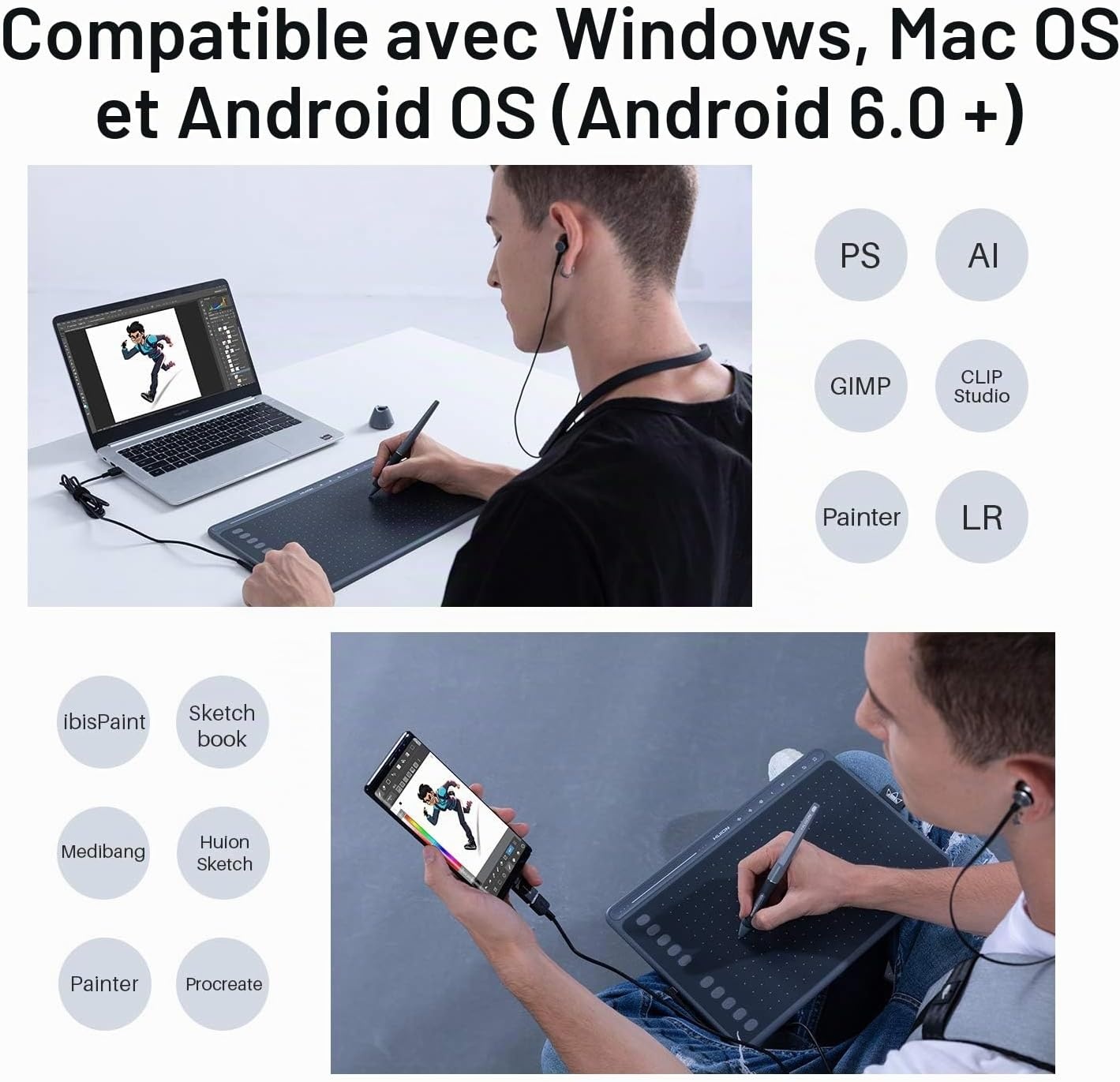 Tablette graphique - Jusqu'à -29% sur votre outil créatif nomade