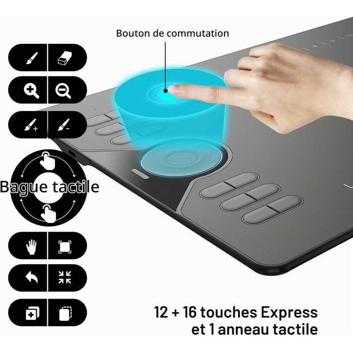 Tablette Graphique Pro 10x6 pouces - Jusqu'à -29% sur votre achat
