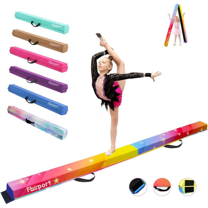 Poutre d'équilibre pliable 240cm - Violette - Jusqu'à 34% de réduction