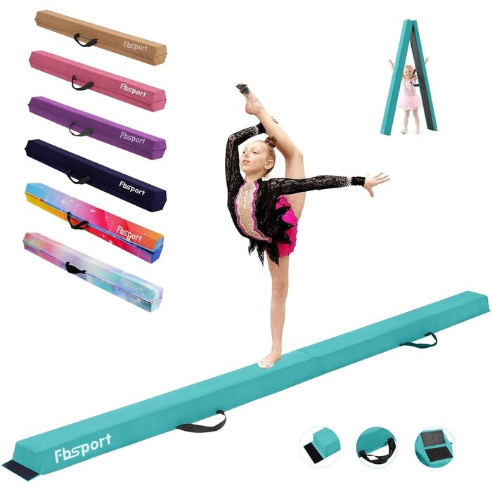 Poutre d'équilibre pliable 240cm - Violette - Jusqu'à 34% de réduction