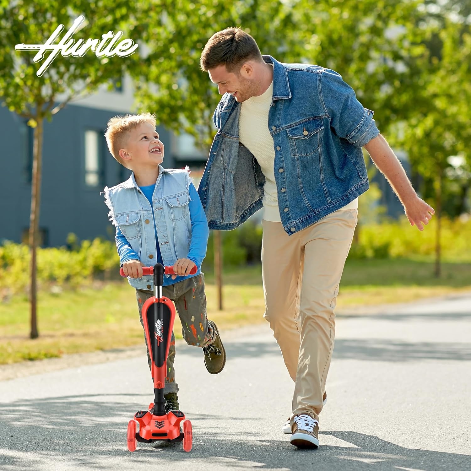 Trottinette 3 roues évolutive avec siège et LED - Jusqu'à -33%