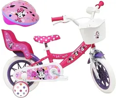 Vélo enfant 12 pouces rose Minnie - Jusqu'à 35% de réduction
