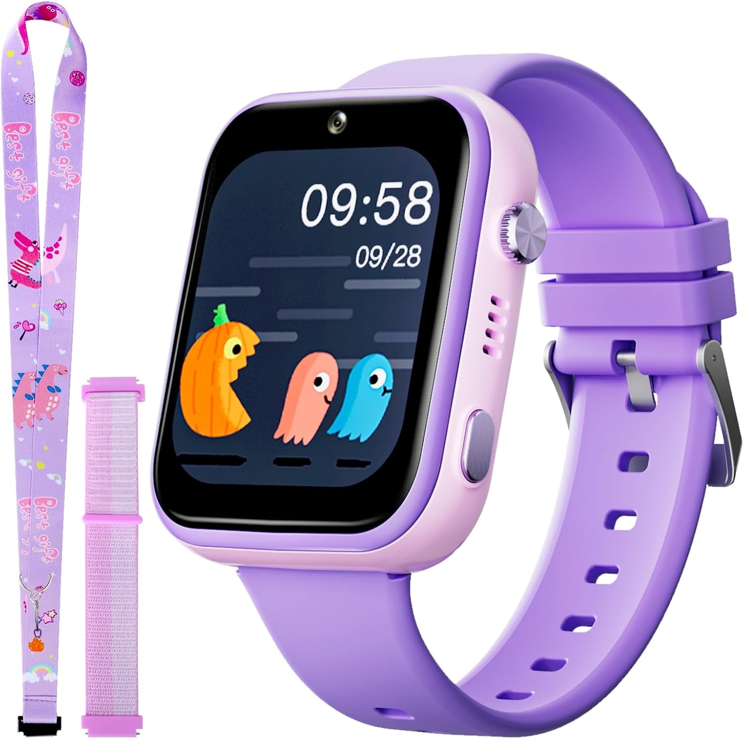 Montre Connectée 4G pour Enfants avec GPS - Lila - Jusqu'à 34% de remise