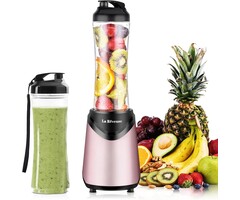 Mini-blender smoothie 300W rose - 2 gourdes - Jusqu'à 32% de remise