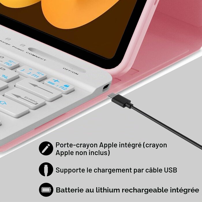 Étui clavier pour iPad Mini 7 (2024) - AZERTY - Jusqu'à 31% de réduction