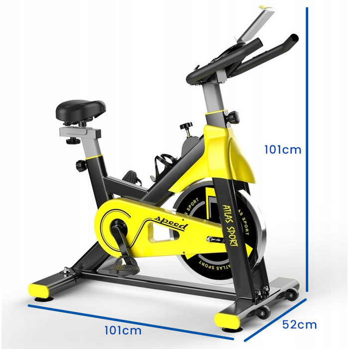Vélo de spinning ergonomique jaune - Jusqu'à -47% sur notre outlet