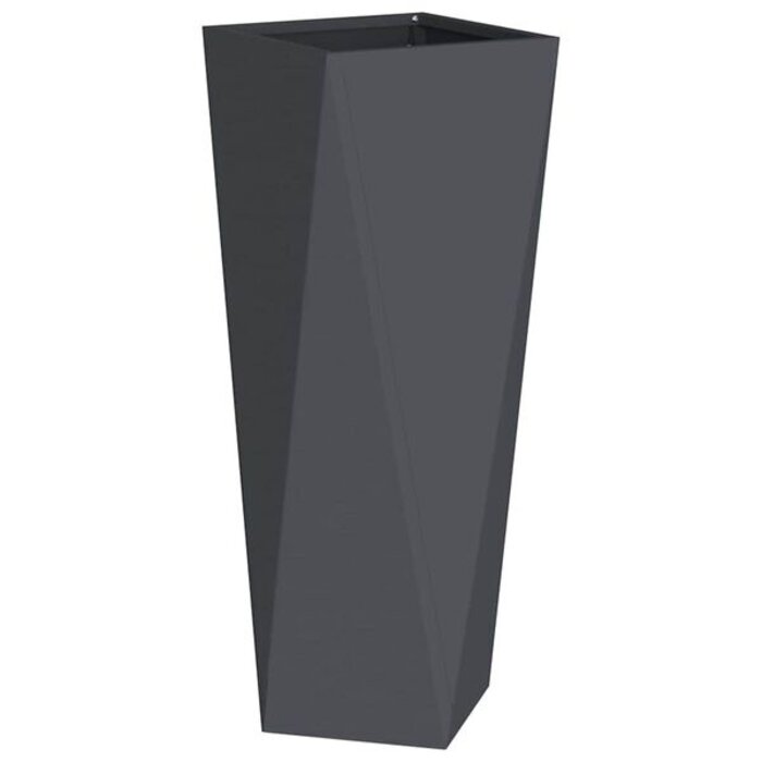 Jardinière en acier anthracite 30x30x75cm - Jusqu'à -33% sur l'outlet