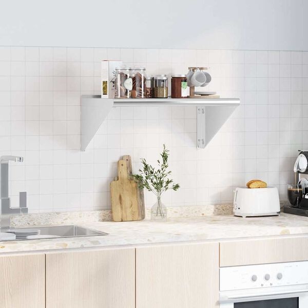 Étagère murale en inox 75x45x31 cm - Jusqu'à -34% sur vos économies