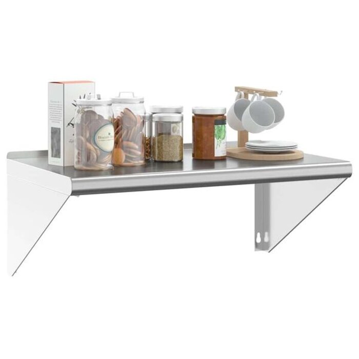 Étagère murale en inox 75x45x31 cm - Jusqu'à -34% sur vos économies