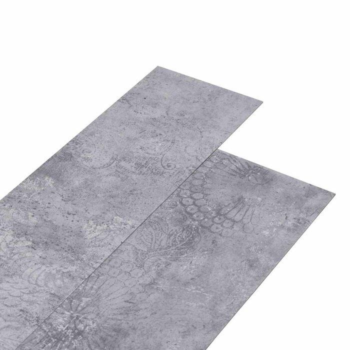 Lames de sol PVC Gris Ciment 5,26 m² - Jusqu'à 33% de remise