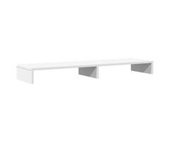 Vidaxl Support double écran 100cm blanc - Ergonomique - Jusqu'à -38%
