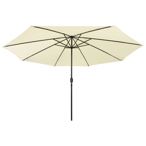 Vidaxl Parasol LED 400 cm Sable - Jusqu'à 34 % de réduction