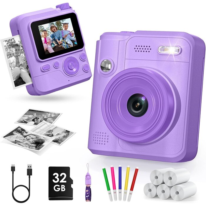 Gofunly Appareil photo instantané enfant rose - Jusqu'à 32% de remise