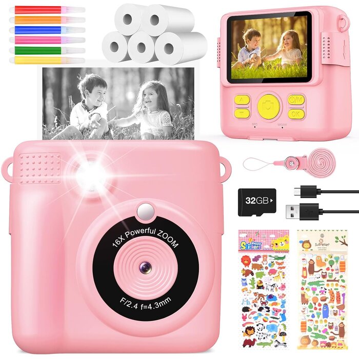 Appareil photo pour enfants avec impression instantanée - Jusqu'à 32% de remise
