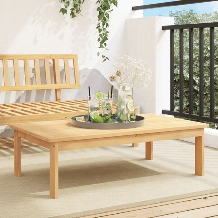 Vidaxl Table de jardin basse en acacia massif - Jusqu'à 34% de remise