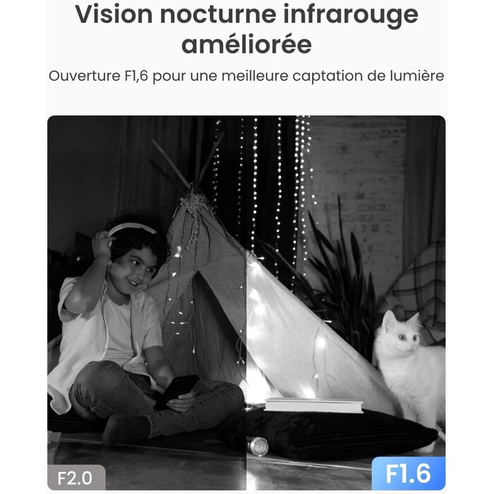 Caméra de surveillance 3K 5MP - Wi-Fi - Jusqu'à 34% de réduction