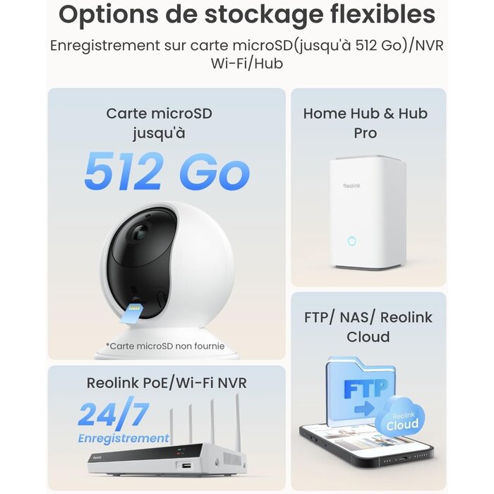 Caméra de surveillance 3K 5MP - Wi-Fi - Jusqu'à 34% de réduction